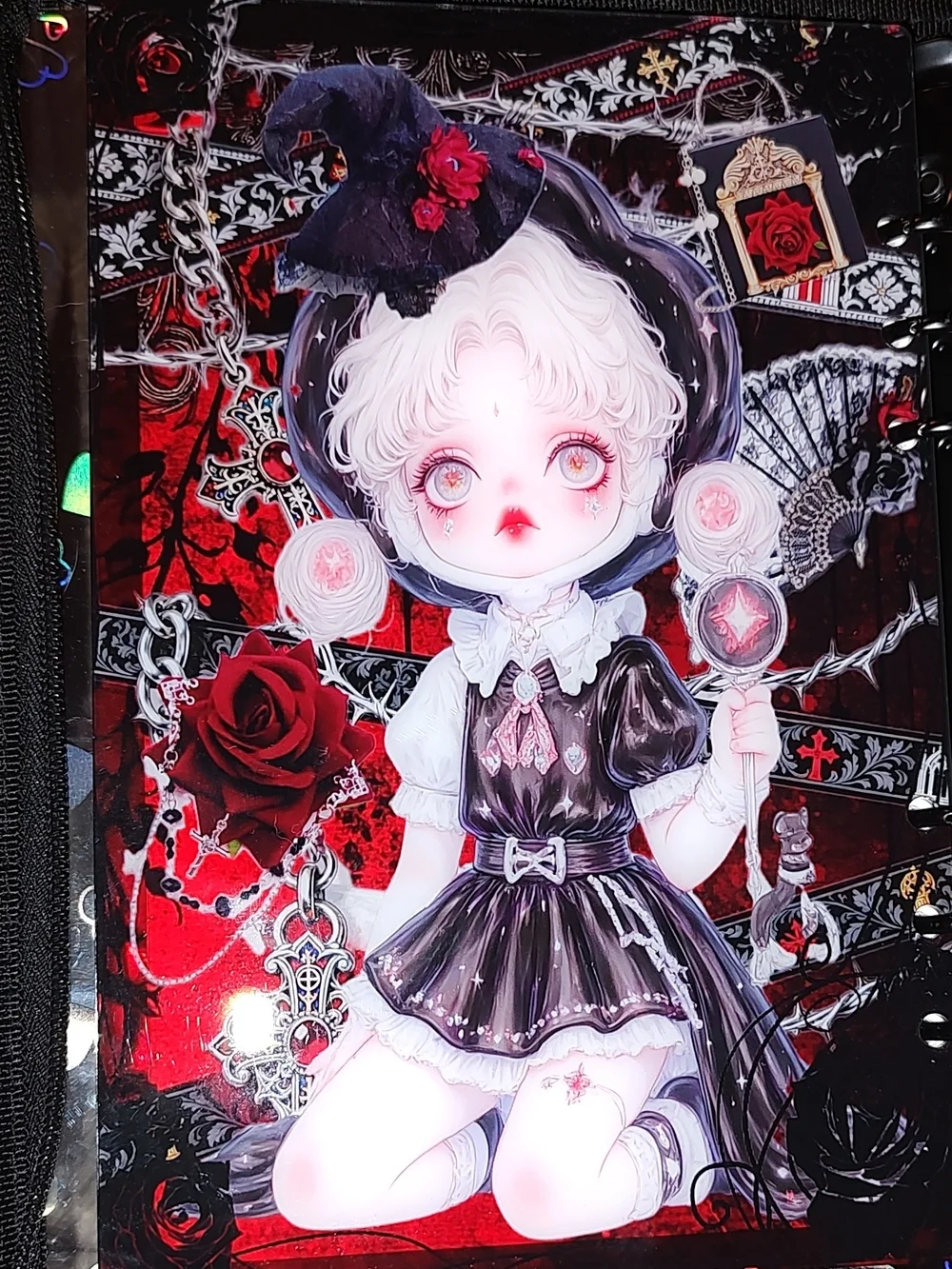 New! A5 Skullpanda Acrylic Shaker Notebook With Cover And Paper